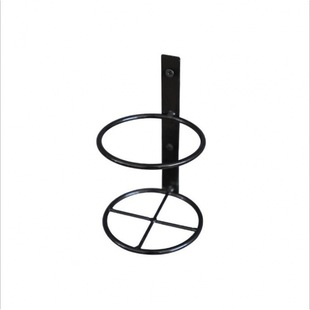 Creative simple wall-mounted single bottle wine rack red wine bottle black metal iron hanging red wine display rack wholesale