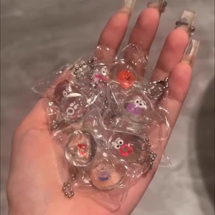 Cartoon Soft Rubber Pinch Music Pinch Transparent Expression Bag Small Nose Ga Mud Hand Feel Female Decompression Vacation Ball Small Toy
