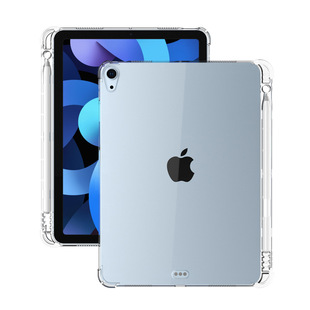 Подходит для защитного рукава Ipad air5 с прорезью для ручки 2022 Четырехугольная подушка безопасности против падения прозрачный слот для ручки air4 ТПУ