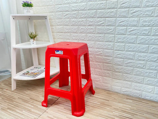 55cm Stool Thickened and Highlighted New Material Plastic Square Stool Bar Table High Plastic Stool 55cm Plastic Chair