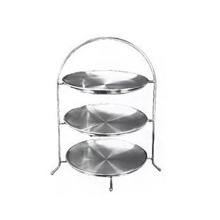 Stainless Steel Food Tray Multi-layer Fruit Plate Storage Rack Tray Portable Food Shelf Hot Pot Plate Restaurant Dessert Plate