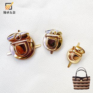 in stock wholesale tin mortise lock luggage woven bag gift box tin lock mortise lock diy tin duckbill lock buckle