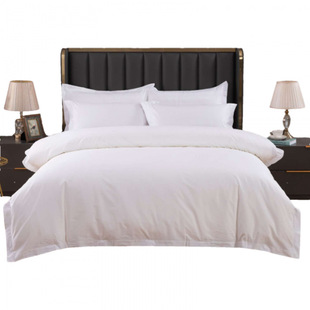Hotel four-piece bed sheet quilt cover pillowcase cotton hotel bedding homestay bedding linen factory