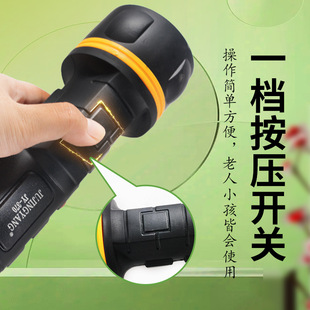 Juzhengyang LED flashlight with 3 No.1 batteries for household outdoor lighting equipment waterproof and anti-drop lamp