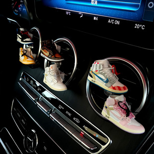 OW Shoe Mold Ароматические 3D Маленькие Баскетбольные Туфли Автомобиль AJ Брелок Совместное Автомобиль Кондиционер Выход Воздуха Духи