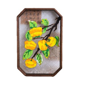 Mother's Day Cloisonne Enamel Painting Intangible Heritage Cloisonne Hand-made DIY Handmade Material Pear Flower Tea Tray Painting Traditional Culture