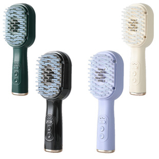 Electric Massage Liquid Guide Comb Red and Blue Light Health Hair Comb Micro Current Scalp Medicine Extract Liquid Guide Comb Massage Comb