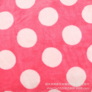 Flannel printed flannel dot small flower printed flannel fabric autumn and winter pajamas home wear fabric