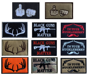 Lark Fish Direct Selling US Custom Embroidery Badge Embroidery Cloth Stickers Hot Stickers Velcro Letters
