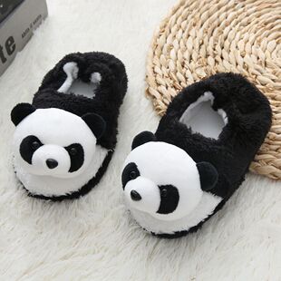 Autumn and winter new cross-border supply 1-6 years old children warm cotton slippers indoor cartoon panda Mao Mao slippers