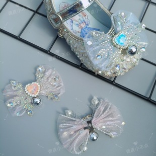 Shoe Flower Kidsren's Pearl Butterfly Baby Princess Tiara Girl Cute Antique Hair Accessories Girl Costume Han Dynasty DIY
