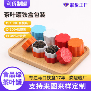 Factory in stock Fashion Convenient Flower Pot Mini small size Tea Pot Candy Scented Tea Storage Universal Sealed Iron Pot