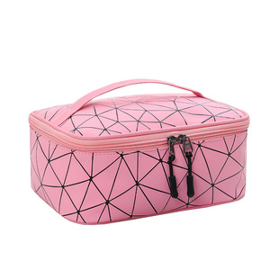 Korean-style PU portable cosmetic bag ins-style portable travel skin care products Women's cute wash bag cosmetic storage bag