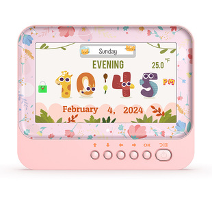 Electronic desk clock alarm clock with 7-inch digital photo frame function Electronic alarm clock with transaction reminder function
