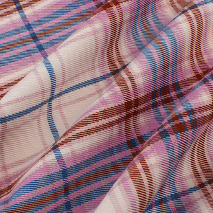 in stock TR stretch yarn-dyed plaid 257g autumn and winter retro hong kong style shirt pants JK pleated skirt fabric