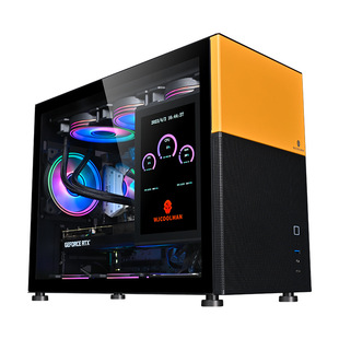 Linglong MATX Miyagi Design Efficient Heat Dissipation Modular Panel Synchronization Display Electronic Competition Computer Chassis
