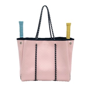Summer Outdoor Fashion Perforated Diving Material Beach Bag Multifunctional Shoulder Bag Sports Pickleball Racket Beach Bag for Women