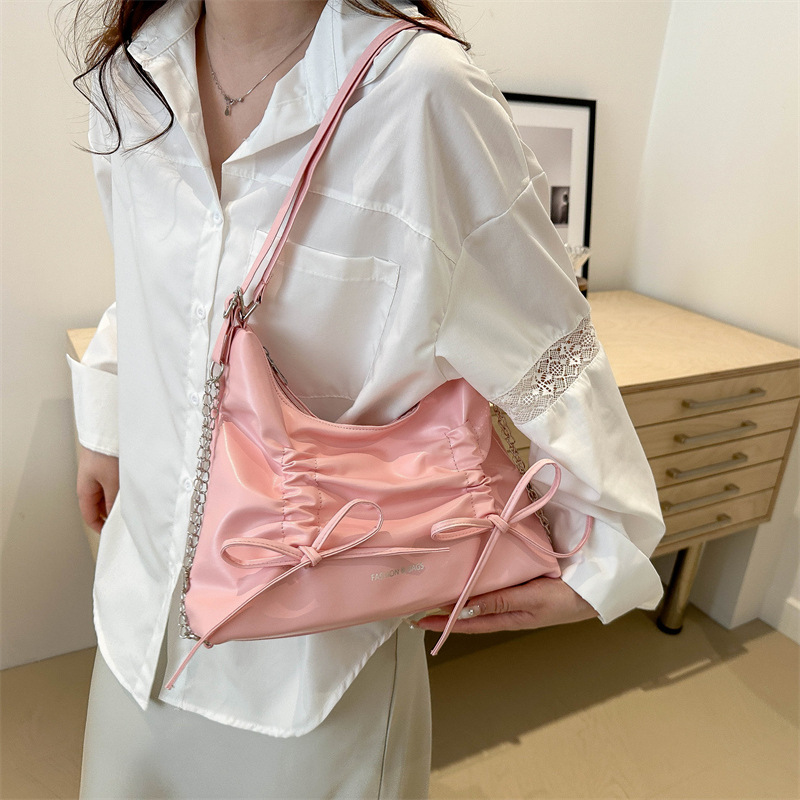 Korean style large capacity underarm bag for women, new 2024 fashion commuter tote bag, multi-functional single shoulder bag, double shoulder bag.