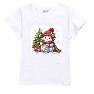 Christmas cross-border Europe and the United States children's clothing short sleeve T-shirt boys and girls summer clothes 672