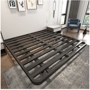 Internet celebrity simple suspension bed 1.5 m 1.8 m Italian light luxury non-bedside bed frame double iron bed apartment iron bed frame