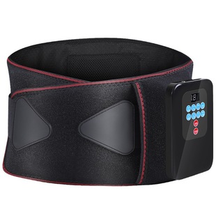 Pneumatic electric heating belt fixed vibration massager Wormwood hot compress lumbar waist men and women