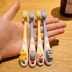 Ultraman Children's Toothbrush Soft Hair 3 to 6 Years Old Baby Toothbrush Beginner Baby Toothbrush Baby 6-12 Years Old Mang Pin