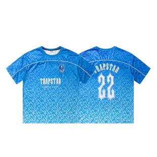 Trapstar обычный повседневный популярный свободный высокий уличный досуг европейский и американский нишевой бренд фантомный принт с короткими рукавами