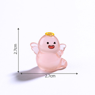 Cross-border New Creative Luminous Ghost Angel Doll DIY Decorations Accessories Micro Landscape Halloween Small Ornaments