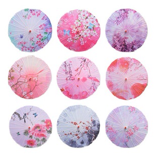 Factory direct wholesale oil paper umbrella ceiling decorative umbrella women's antique craft umbrella dance Hanfu Chinese style silk umbrella