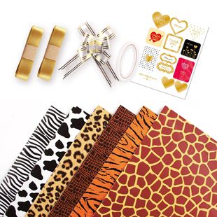Cross-border creative sexy leopard print snakeskin milk pattern gift wrapping paper personalized diy gift wrapping paper book cover paper