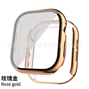 Для Apple iWatch7/8 поколение корпус часов ПК гальванический корпус Пленка интегрированная Защитная крышка Apple S8 поколение в наличии