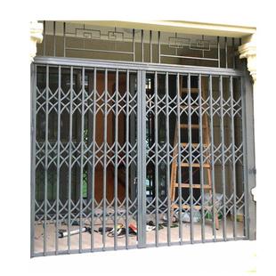 304 stainless steel pull gate ventilation iron gate grille door anti-theft folding sliding door balcony retractable door household