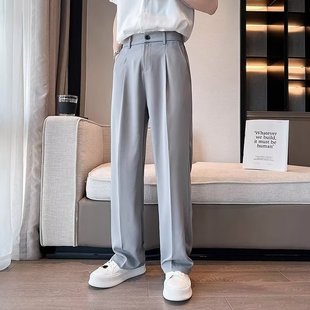 High-grade Draped Ice Silk Short-sleeved Shirt Men's Summer Half-sleeved Top Korean Fashionable Solid Color All-match Middle-sleeved Shirt