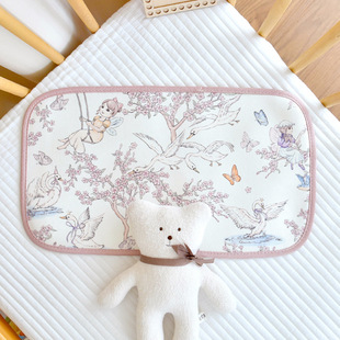 newborn pillow newborn baby 0-12 months ice silk cool feeling cloud sheet pillow baby breathable flat pillow anti-spitting pillow cushion