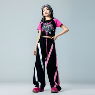 Children's Jazz Dance Costume Girls' Costume Girls' Navel Show bboy Girls' Children's Clothing Children's Performance