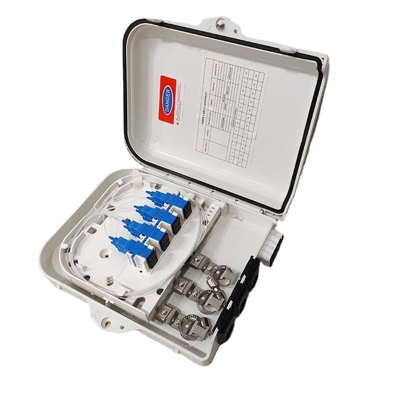 FTTH corridor box Foreign Trade 8-core fiber distribution box optical splitter splitter box ABS fused fiber box FDB box