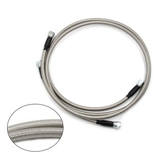 52 inch stainless steel braided wire transmission cooler hose connector replacement TH350/700R4/TH400