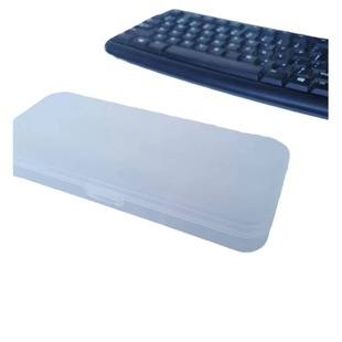 Separated storage box student pencil case transparent plastic pencil case pp frosted simple pencil case plastic pencil case