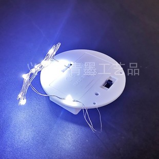 Mini small bulb button battery colored lights handmade luminous production materials electronic lamp beads flashing lights decoration