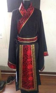 Новый древний костюм, мужской кудрявый мужской официальный костюм ханьфу, плащ министра династии Хань, прямой глубокий костюм ученого