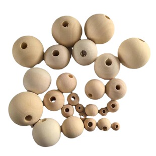 Log Color Lotus Wood Round Beads Loose Beads 8-50mm Handmade Beads in Stock Factory Direct Delivery
