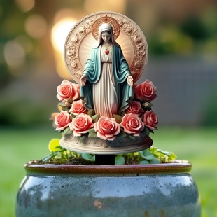 Cross-border Virgin Mary bright color garden pile alec waterproof wear-resistant courtyard floor pendant ornaments