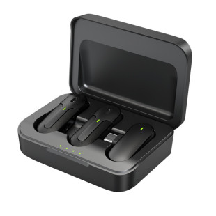 Automatic Noise Reduction Microphone Outdoor Live Broadcast Radio Lavalier Wireless Microphone One to Two Live Broadcast Microphone K82