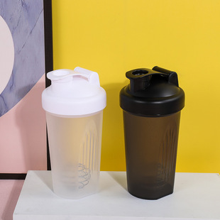 Factory direct supply 400ml milkshake cup sports fitness protein powder shake Cup with scale advertising Cup logo
