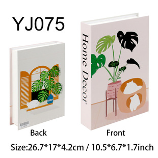 Open Style Fake Book Simulation Book Decorations Props Decoration Model Creative Living Room Bookcase Ornaments Storage Box