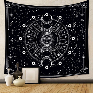 Skull Flower Gothic Tapestry Flower Plant Tapestry Wall Art Room Layout Transformation Background Picture Advanced Sense