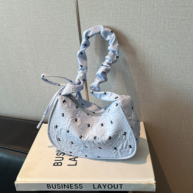 Japanese and Korean Niche Ballet Style Bags with Bows, Versatile Commuting to Work Crossbody Bags, Shoulder Underarm Bags, Handbags