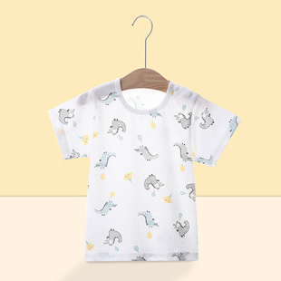 Summer Children's Short-sleeved T-shirt Cotton Baby Top Clothes Baby's Short-sleeved Girls' Children's Half-sleeved Shirt Boys' Summer Clothes