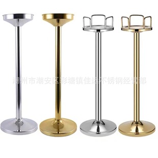 Factory European style stainless steel champagne bucket rack hotel bar ktv commercial ice bucket stainless steel luxury ice bucket