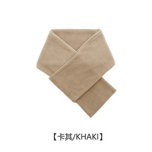 2024 Autumn and Winter New Warm Scarf, Fashionable and Simple Cross-border Specially Designed for Pure Color Men's Polar Fleece Cold Scarf